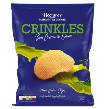 Hectare's Sour Cream & Onion Crinkles 70g