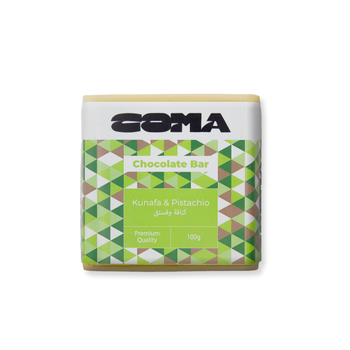 Coma Kunafa And Pistachio Chocolate Bar 100g