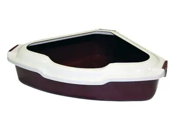 Croci Miagolo Burgundy Corner Litter Box