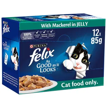 Purina Felix Mackerel Cat Food 12x85g
