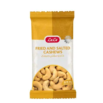 Lulu Cashews Fried & Salted 20g