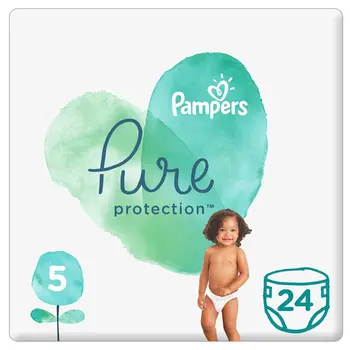 Pampers Pure Protection Diapers Size 5 24 Pieces