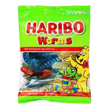 Haribo Worms Jelly Candy 80g