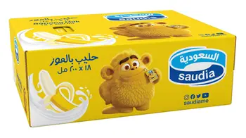 السعودية حليب بالموز 18×200مل