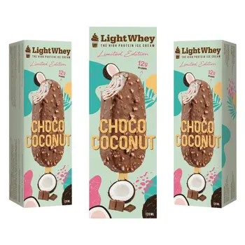 Light Whey Chocolate Coconut Ice Cream Stick 120Ml