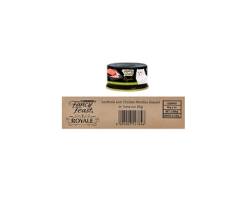 فانسي فيست رويال مزيج المأكولات البحرية والدجاج مغطى بصلصة التونة 24×85جرام