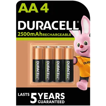 Duracell DC AA Rechargeable Batteries 4 Pieces