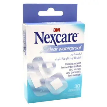 Nexcare Clear Waterproof Bandages 30 Pieces