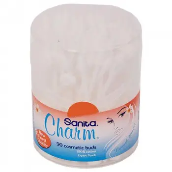 Sanita Charm Cotton Swabs 90 Pieces