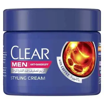 Clear Men Anti-Dandruff Styling Cream with Coffee