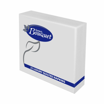 Sanita Bouquet Luxury Quilted Napkins 25 Pieces