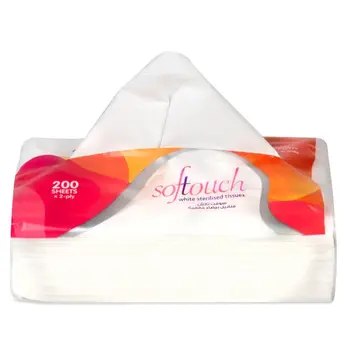 Lulu Softouch 2-Ply Sterilised Facial Tissue 200 Sheets