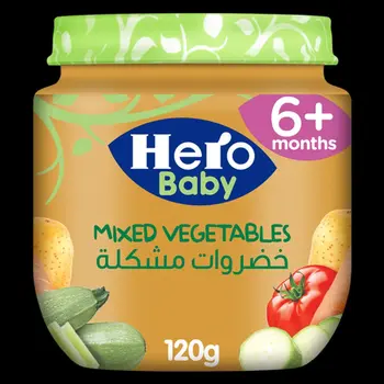 هيرو طعام للاطفال خضار مشكلة 120 غم