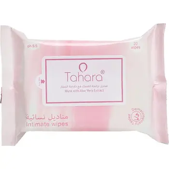 Tahara Musk Pink Intimate Wipes 20 Pack