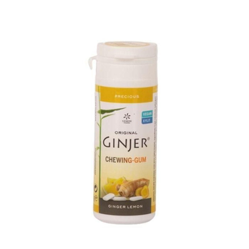 Ginjer Ginger Lemon Vegan Chewing Gum 30g