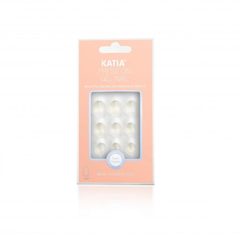 Katia Press-On Gel Nail Oval French 10 Pieces