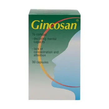 Gincosan Capsules for Mental Clarity 30 Count