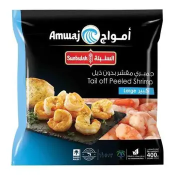 Sunbulah Peeled Large Shrimp Tail-Off 400g