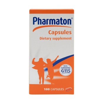 Pharmaton Ginseng G115 Dietary Supplement Capsules 100 Count