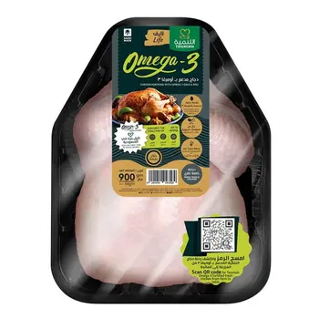 التنمية دجاج طازج أوميجا 3 900جرام