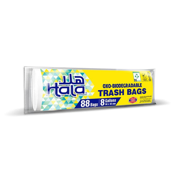 Hala Oxo-Biodegradable Trash Bags 88 Bags