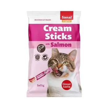 Sanal Salmon Flavored Cat Treats 5x75g