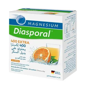 Diasporal 400 Extra Fruity Orange Magnesium 20 Sachets