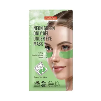 Purederm Neon Green Gel Under Eye Mask 6x16g