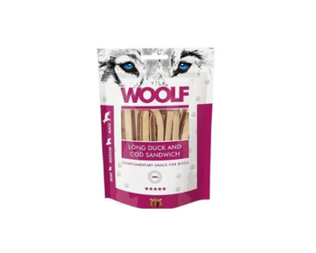 وولف مكافات للكلاب ساندويش لحم البط وسمك القد 100جرام