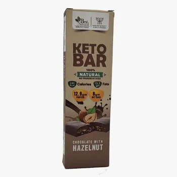 Best Natural Chocolate Hazelnut Keto Bar 60g