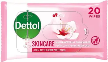 ديتول مناديل مبلله مضاده للبكتريا  رعايه للجلد 20قطعة