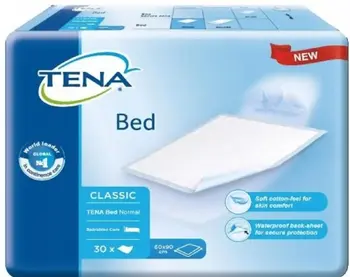 Tena Bed Normal Waterproof Sheets 30 Pieces