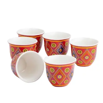 Al Rimaya Gahwa Red Cup 6 Pieces