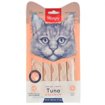 Wanpy Tuna & Salmon Cat Treats 70g