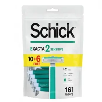 Schick Exacta 2 Sensitive Razors 16 Pieces