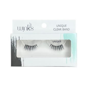 Winks Natural Unique Eyelashes Clear Band