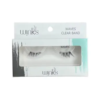 Winks Natural 47 Waves Eyelashes Clear Band