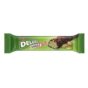 Ulker Deluxe Pistachio Choco Nuts Wafer Bar 35g