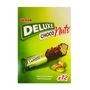 أولكر ديلوكس شوكو نتس ويفر بالفستق الحلبي، 12×35جرام