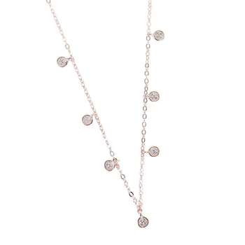 Emerd Rosegold Necklace 251