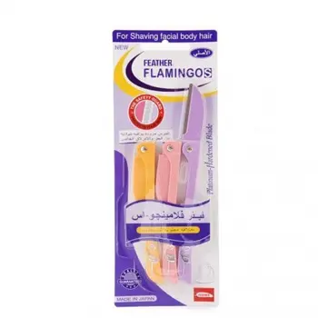 Flamingos Platinum-Coated Shaving Razor Japan