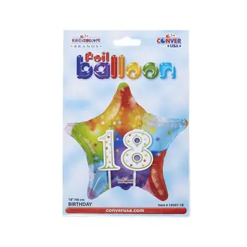 كونفر يو اس اي بالون شمعة العيد ميلاد 18 1قطعة