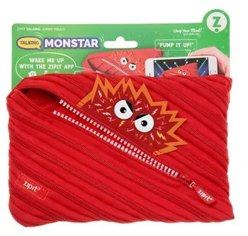 Zipit Talking Monstar Red Jumbo Pouch 8 Pieces