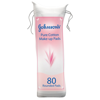 Johnson's Pure Cotton Make-up Pads 80 Pieces