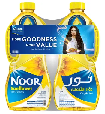 نور زيت دوار الشمس 2×1.5لتر