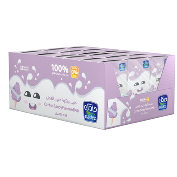Nadec Cotton Candy Flavored Milk 125×18Pieces