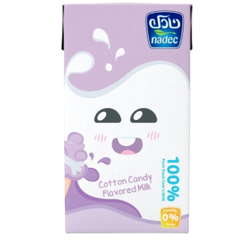Nadec Cotton Candy Flavored Milk 125ml
