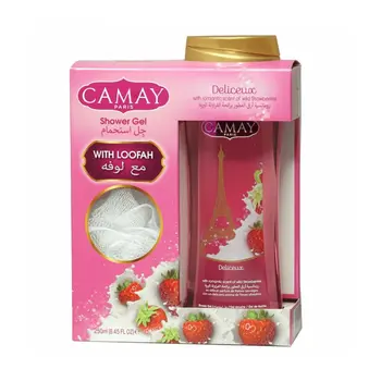 كامي جل استحمام ديليسوك مع لوفة  250مل