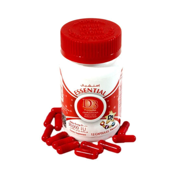 Essential Vitamin D3 50000 IU Capsules 12 Count