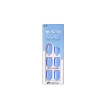 Kiss imPRESS Blue Press-On Nails 30 Pieces